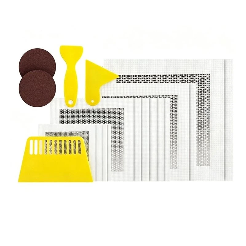 ABYP Wall Repair Patch Kit 19 PCS, For Quick Fix Plaster, Aluminum Drywall Patches For Small& Large Holes