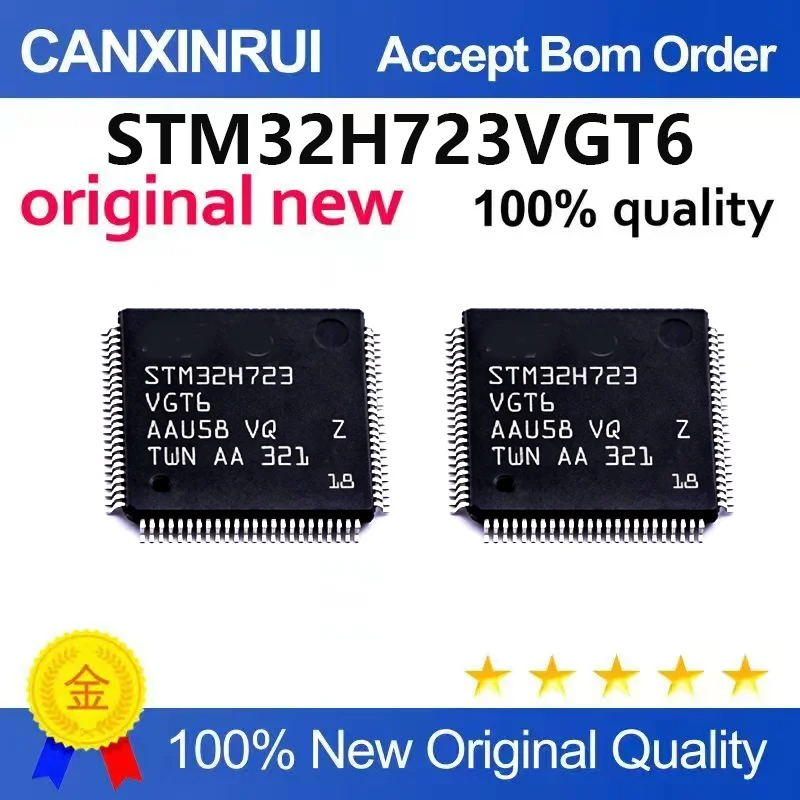 （5pcs-10pcs）Brand new original STM32H723VGT6 package LQFP-100 32-bit microcontroller MCU