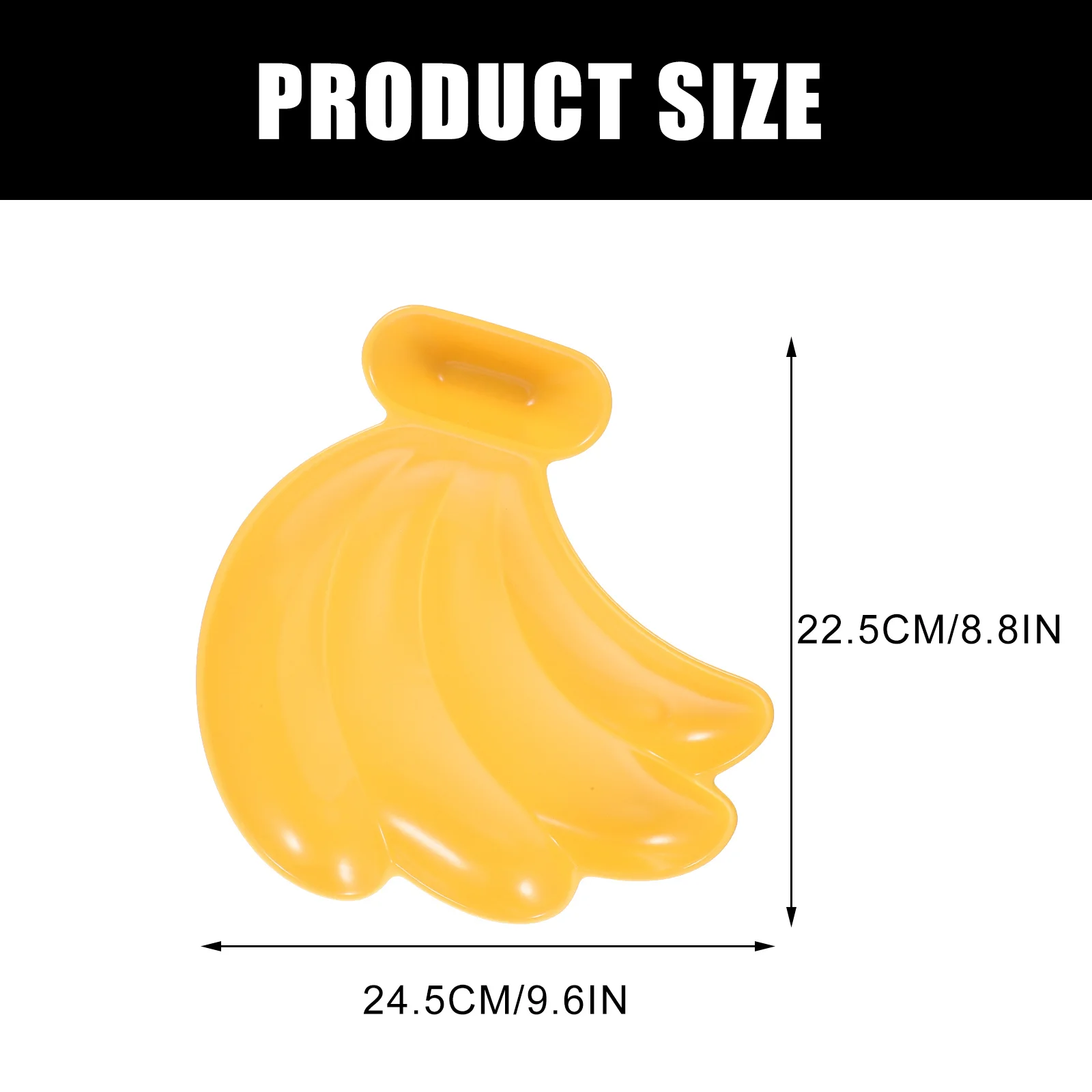 

1Pcs Ceramic Banana Plate Seasoning Dish Food Sauce Bowl Fruit Salad Serving Bowl for Kitchen Dining Seasoning Dish