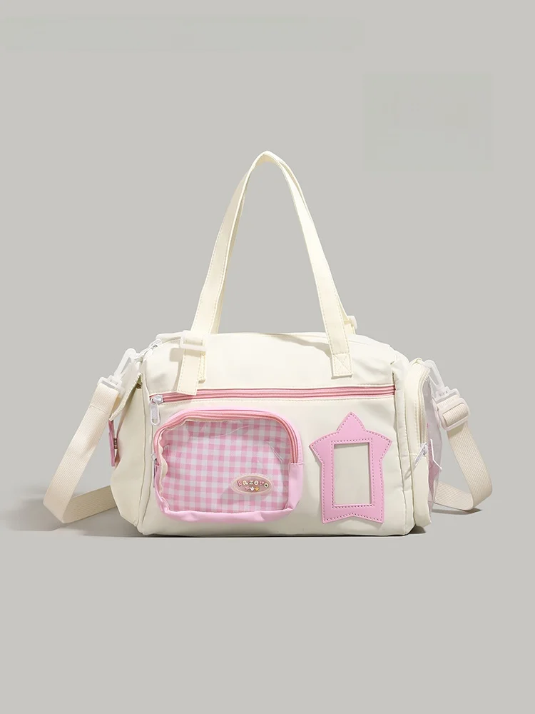 

UR Large Capaci Sports Fitn Bag Women's ort Trip Travel Bag Trendy Handbag Storage Bag for Youth Travel Ox Cloth