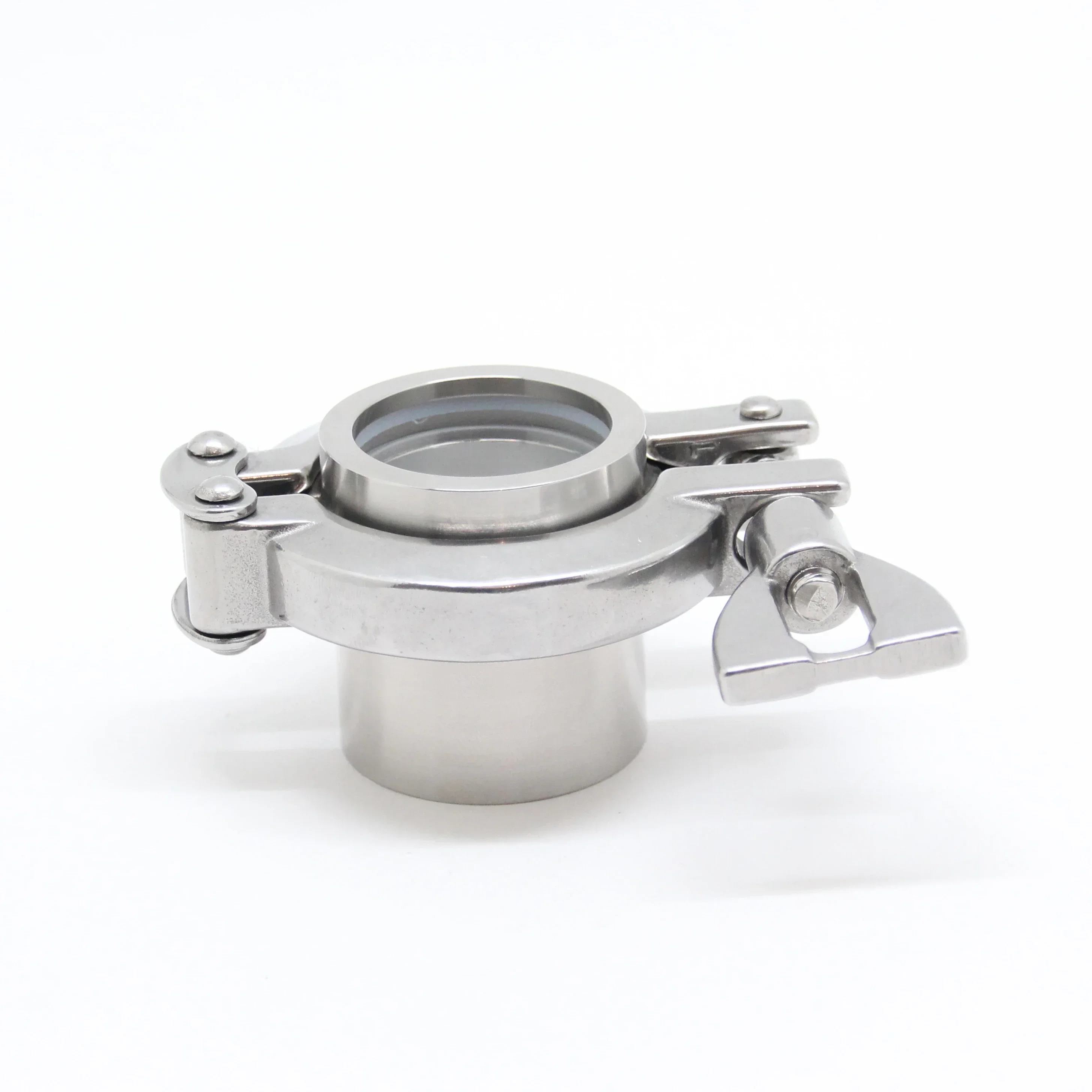 Sanitary Clamp Flat Sight Glass Welding Connection 316L Tri clamp  Sight Glass with with Borosilicate Glass