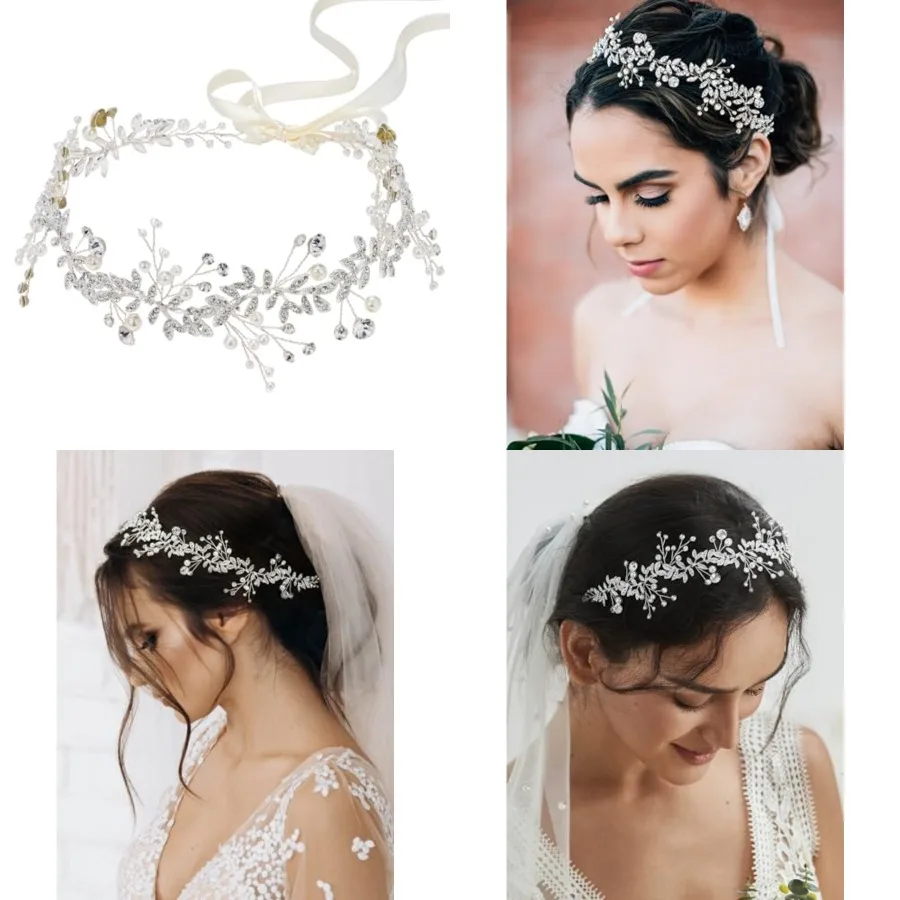Crystal Bridal Headpiece Silver Wedding Hair Accessories