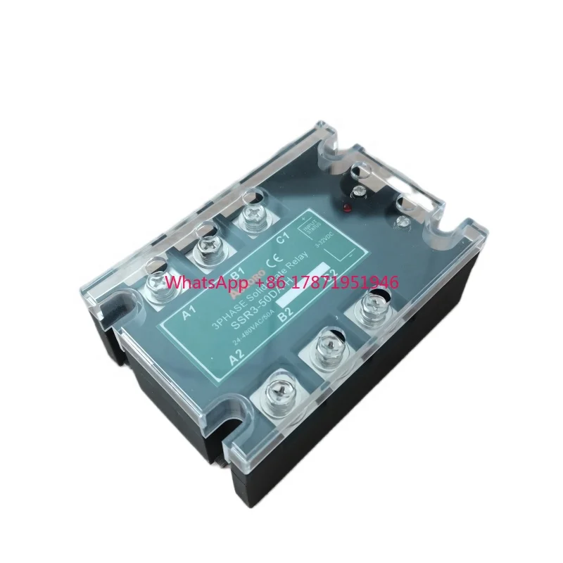 Solid state relay SSR3-50DA-H 50A three phase solid state relay ssr 3-32V DC Control 24-480V