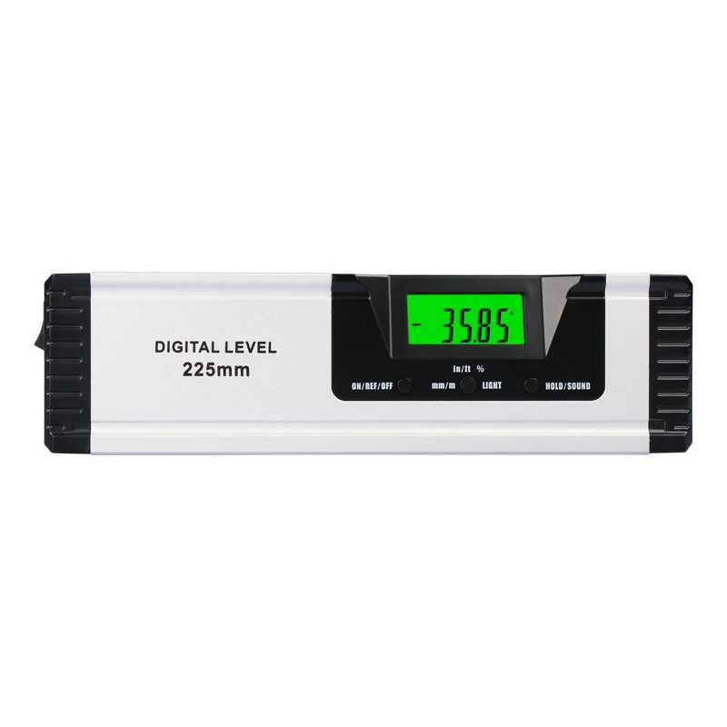Industrial Grade 0-600mm Digital Magnetic Spirit Level 360 Degree Slope Test Ruler Magnetless Bubble Electronic Level