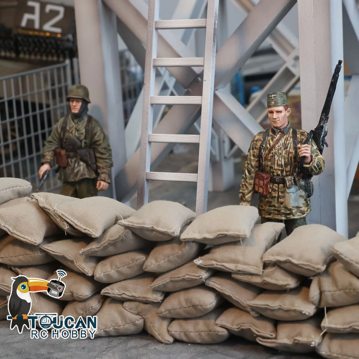 

6 Pieces of RC Sanddag Earthbags Model for 1/16 Heng Long Tanks 1/14 Radio Control Car Truck Toys Spare Part DIY Model TH22704