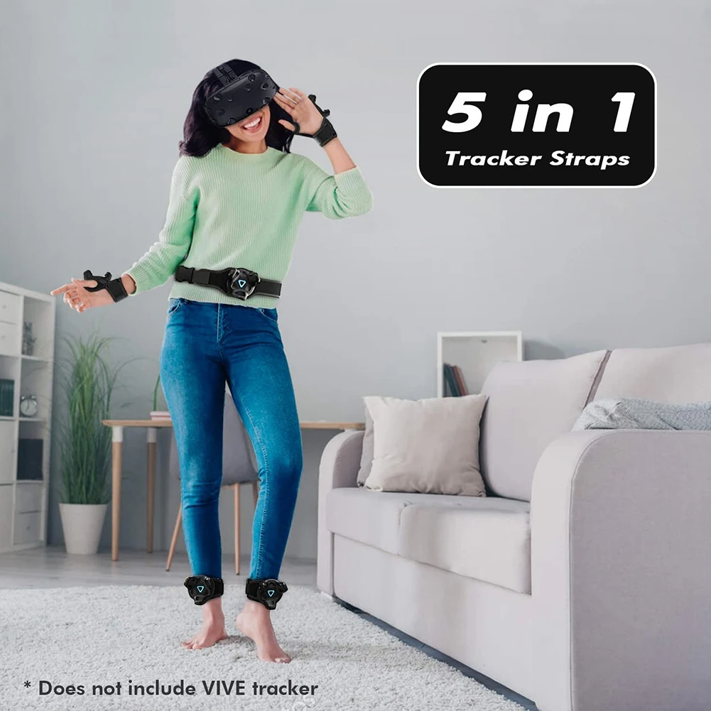 Ceinture de suivi VR, sangles de l'hypothèse de traqueur environnemental pour système, putters de traqueur, sangles d'environnement réglables pour la taille