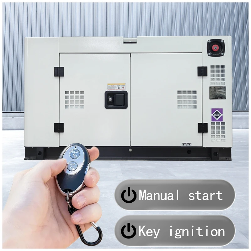 12KW Two-Cylinder Diesel Engine,Generator with 797CC Water-Cooled Vertical Four-Stroke 110V/220V 60Hz Single-Phase Dual Voltage