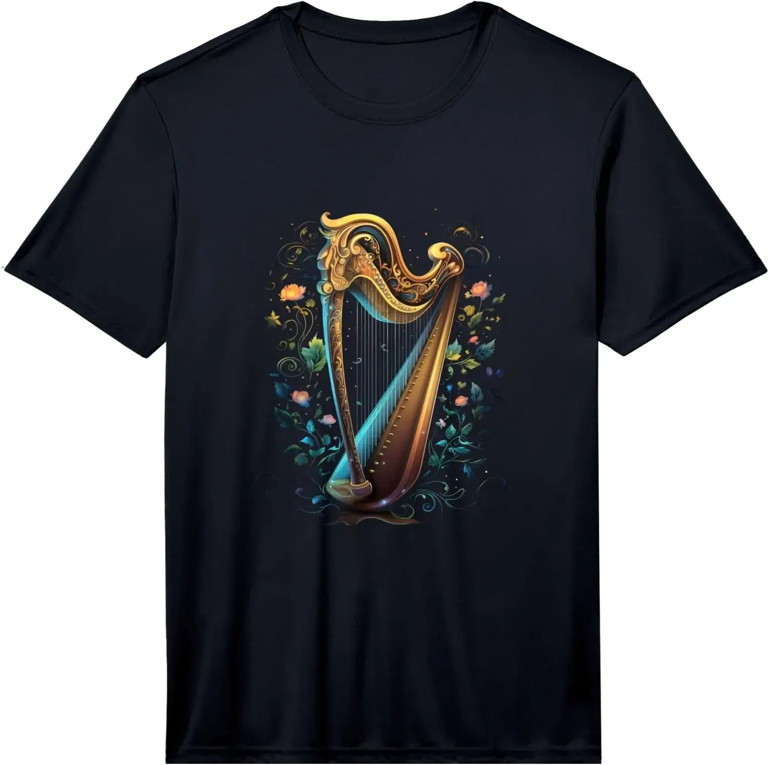 Blues Music Band Lover Harmonica Teacher T-Shirt Print Original Design Gifts T Shirts Print on Demand Mens Clothing Ropa Hombre