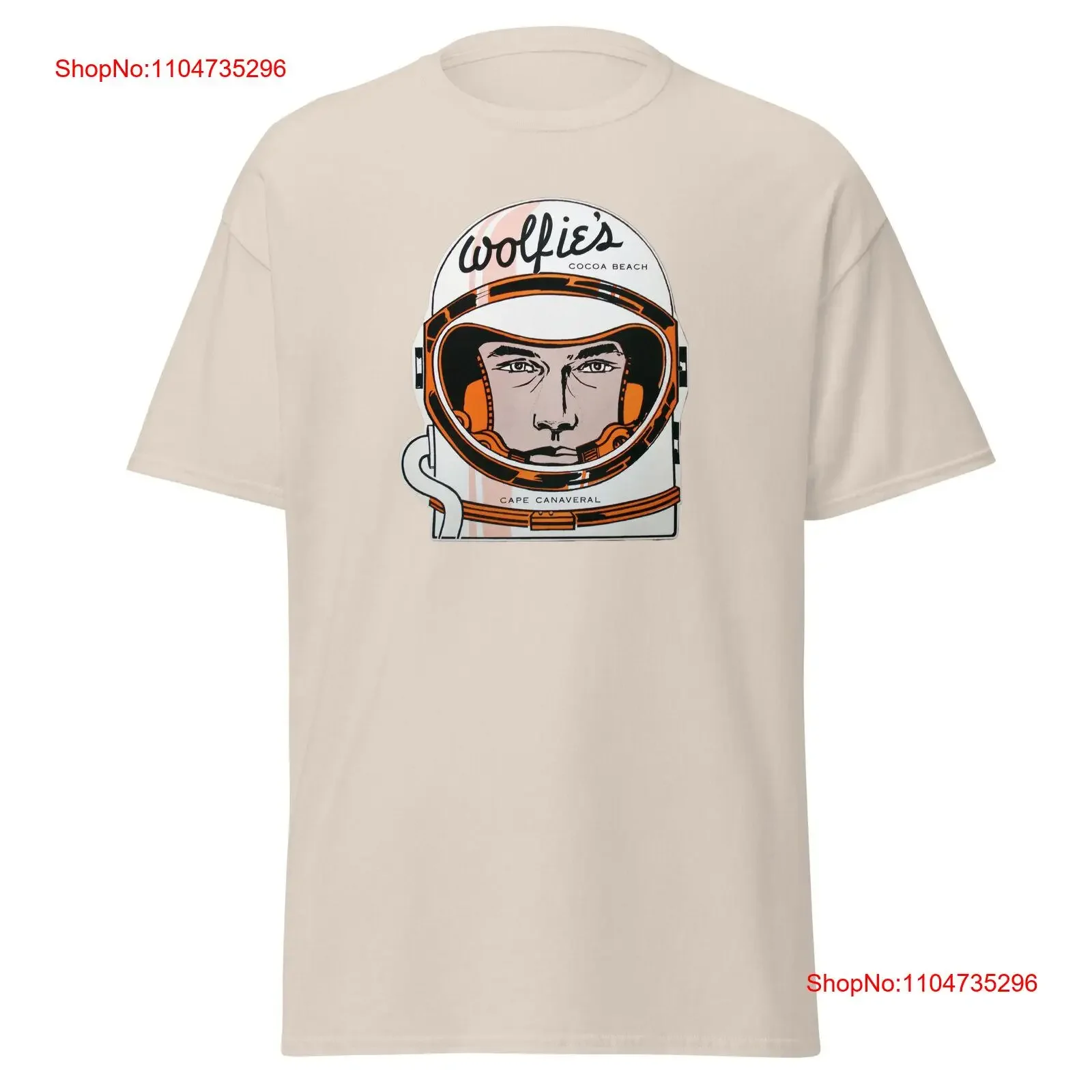 Camiseta de Wolfie Cocoa Beach FL Retro 60s Apollo Mercury Astronaut vintage Lavado Elegante Casual Cómodo gráfico Unisex