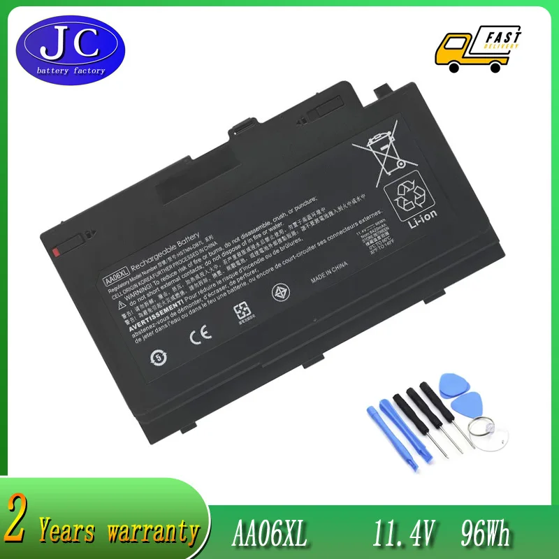 

Аккумулятор JCLJF AA06XL для ноутбука HP ZBook 17 G4 G4-1RQ78EA G4-Y3J82AV C86C AA06096XL 852527-222 852711-850