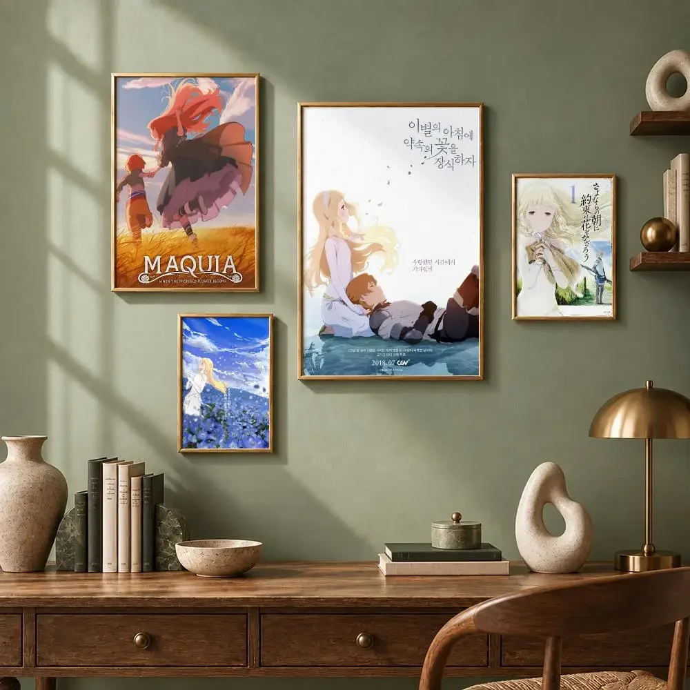 Romantic Anime Maquia: When the Promised Flower Blooms Poster HD Self-Adhesive No Residue After Removal Ideal for All Kinds