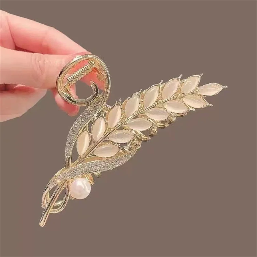 2023 New Crystal Opal Hair Clasp Hairpin for Women's Fashion, Personality, Elegant Hairpin, and Advanced Hairpin Accessories