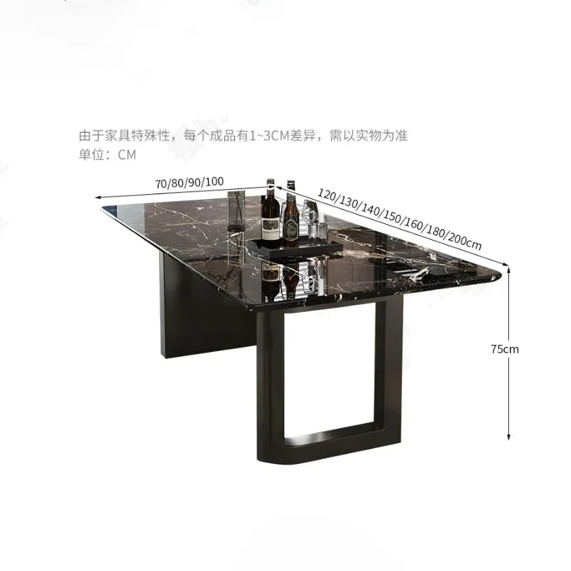 Industrial Compact Sleek Dining Table Adjustable Versatile Distinctive Metal Dining Table Table Salle A Manger Indoor Furniture