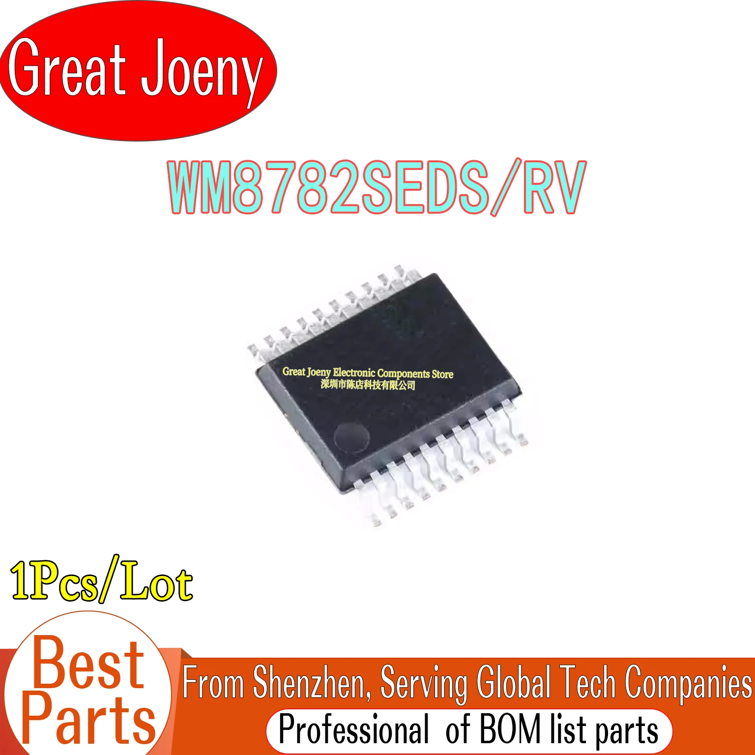 

100% New Original WM8782S WM8782SEDS/RV WM8782SEDS IC Chipset SSOP-20