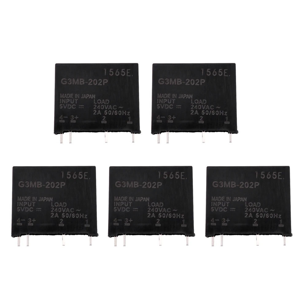 1-5pcs G3MB-202P Relay Module G3MB 202P DC-AC PCB SSR In 5V DC Out 240V AC 2A Solid State Relay Module