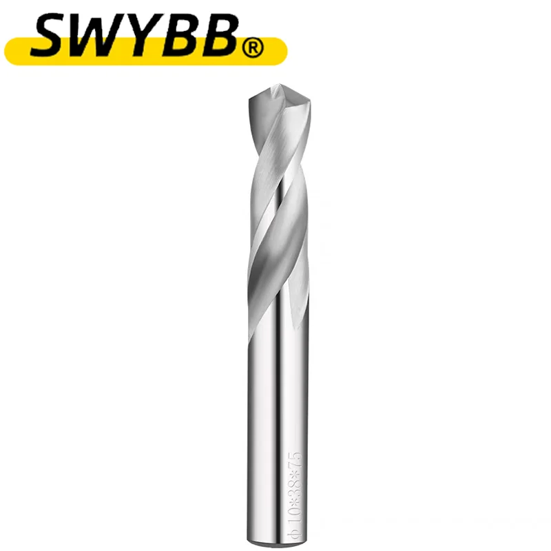Broca de carboneto sólido para metal duro, aço de tungstênio, ferramentas de trabalho CNC, 1.0-16mm, HRC50, HRC55, HRC60