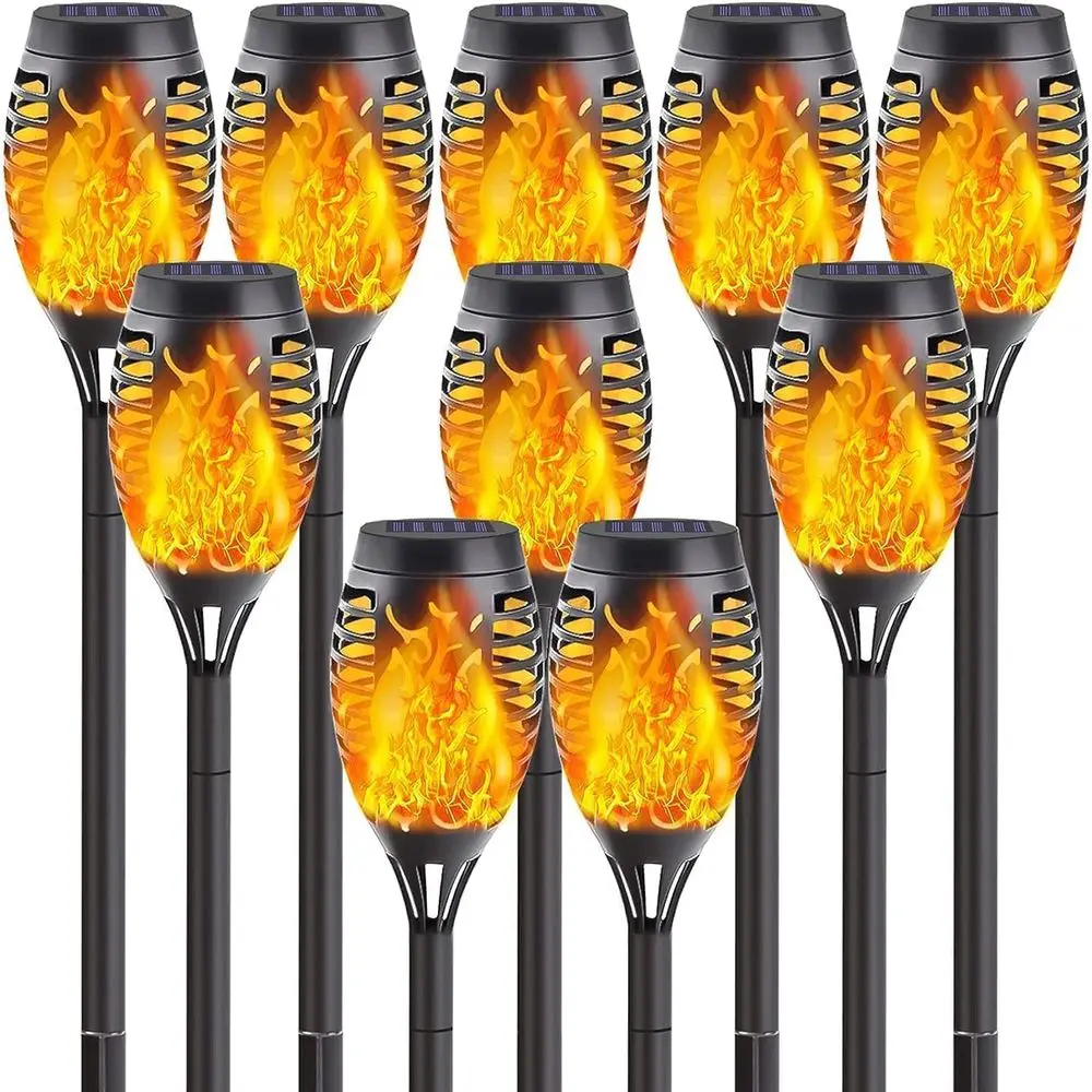 

10-Piece Set of Waterproof Mini Torch Lights for Outdoor and Garden Decor