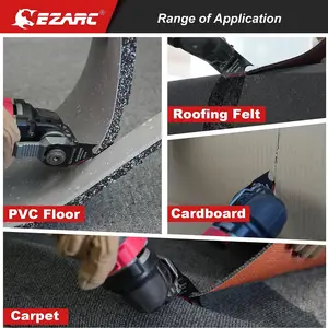 EZARC-Lâmina de faca de gancho multi ferramenta oscilante, Lâminas de serra multitool para cortar materiais macios, telhas, tapete de PVC, 3pcs 8 principais vendas lâminas pet - №2