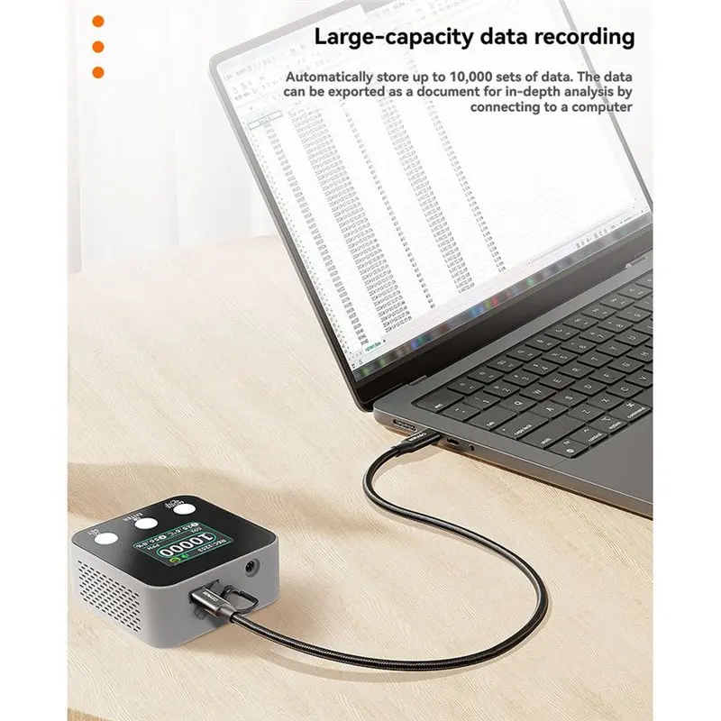 T19C Data Logger With Export Capabilities Carbon Dioxide Detector, Temperature Humidity And CO2 Portable Monitor
