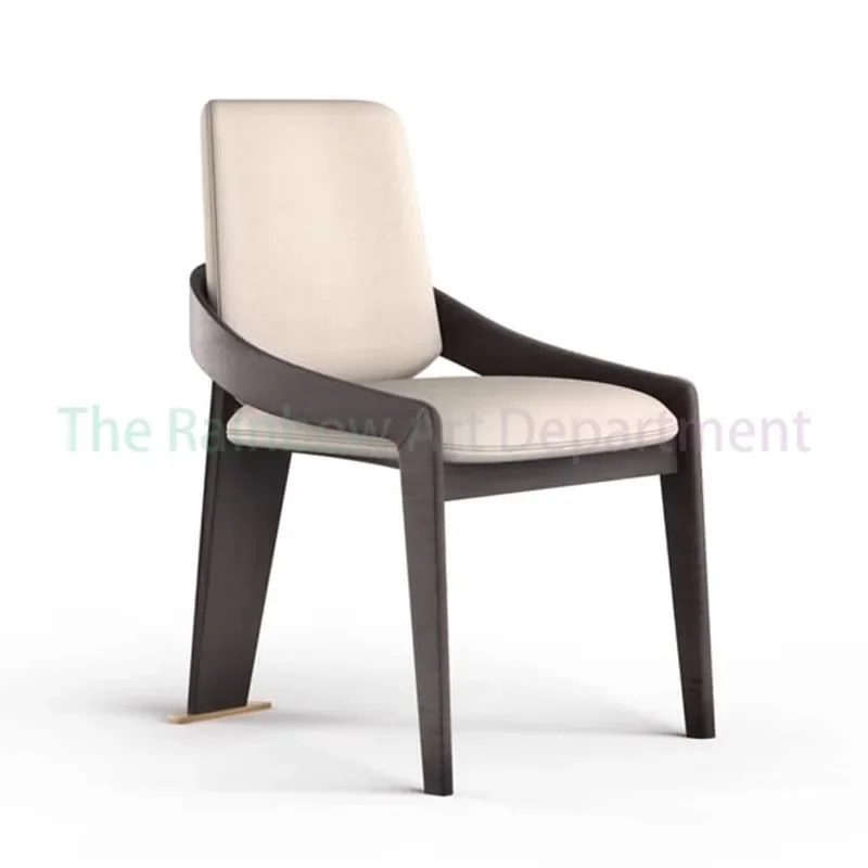 new Italian design stainless steel dining chairs light luxury minimalist high-end villa hotel fashion chair