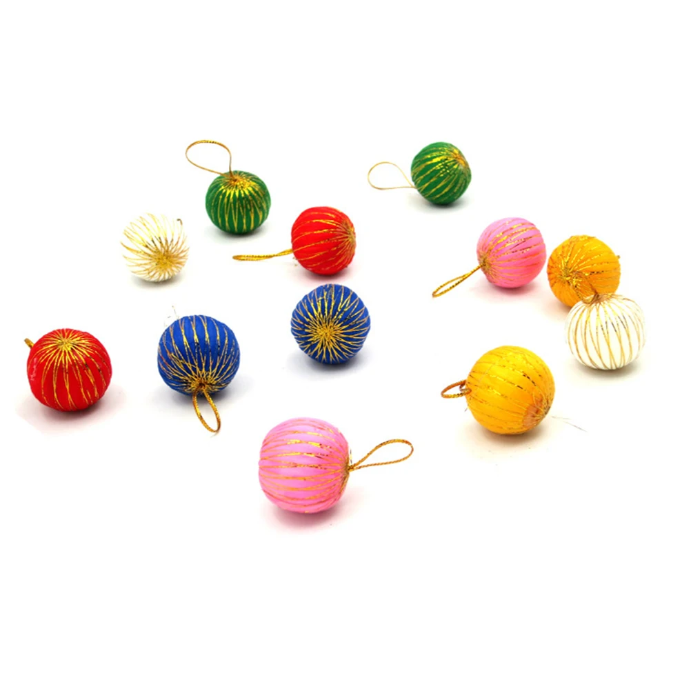 

36 Pcs Christmas Balls Ornaments Blue Hanging Decorations Mini Tree Pendant Toy