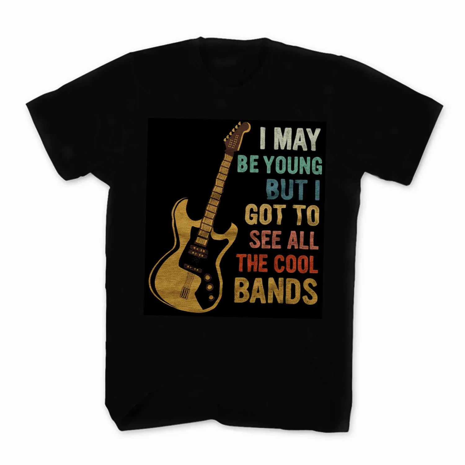 

Расслабление, Здесь гитариста. Забавная музыкальная футболка с гитарой, 100% хлопок, с круглым вырезом, летняя повседневная мужская футболка с коротким рукавом, размер S-3XL