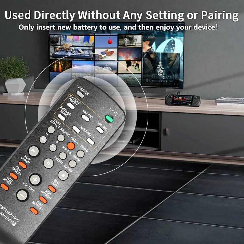 RM-AMU007 For Sony Remote Control Compatible With Sony Mini Hi-Fi Component System FST-ZUX9 LBT-ZUX9 LBT-ZUX10D HCD-ZUX9 HCD-ZUX