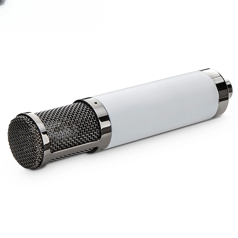 Professional studio condenser microphone with 34mm large diaphragm white