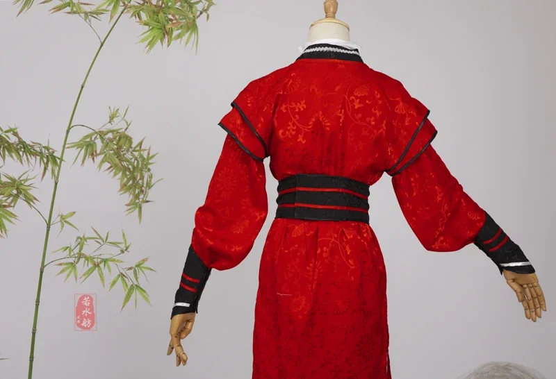 ชุดเครื่องแต่งกายเด็กและเยาวชนสไตล์ฮันฟูชุดคอสเพลย์ผู้หญิงอนิเมะ Tian Ci Gufu Desperate Ghost King Hua Cheng โบราณ