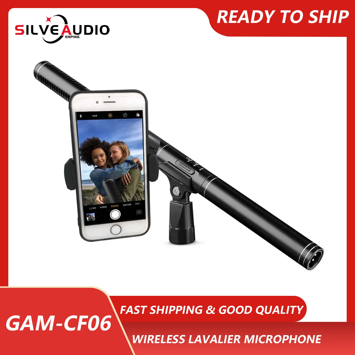 GAM-CF06 pro interview shotgun microphone for smartphone and Digital camera