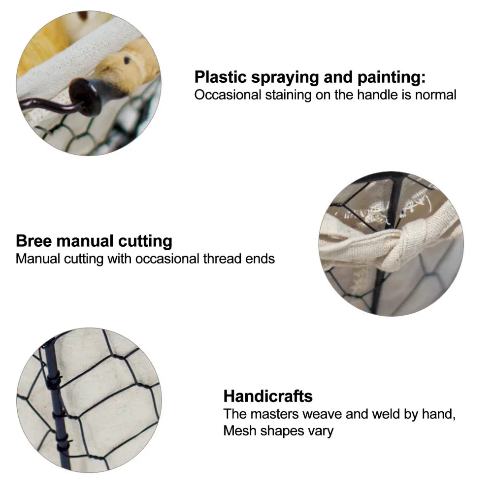 Vintage Wrought Iron ตะกร้าเก็บจับที่เก็บเครื่องครัวตะกร้าผลไม้ตะกร้าขนมปังเดสก์ท็อปตะกร้าองค์กร