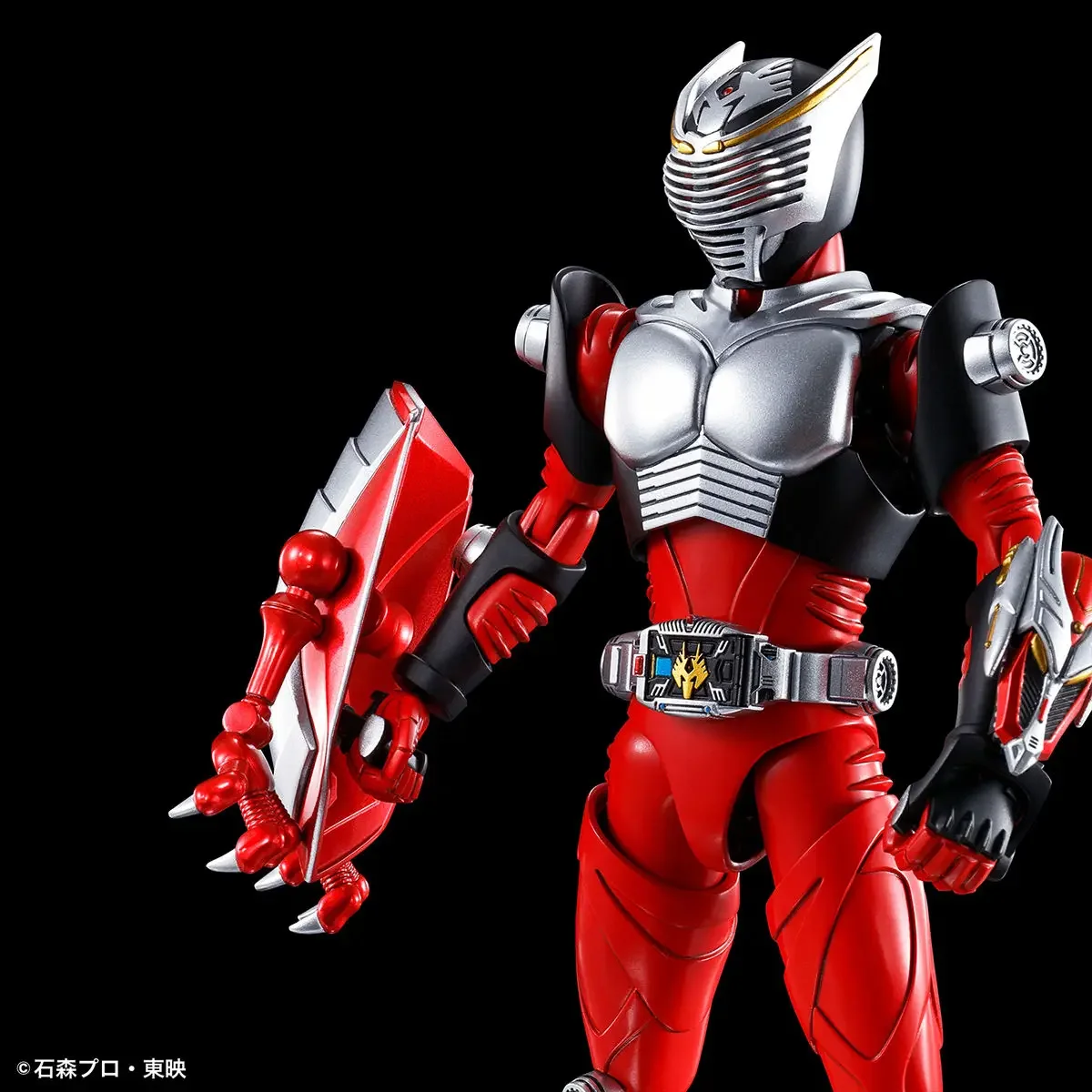 Bandai Masker Standar Gambar Asli Anime Kamen Rider Ryuki Kit Model Figur Aksi Perakitan Mainan Koleksi