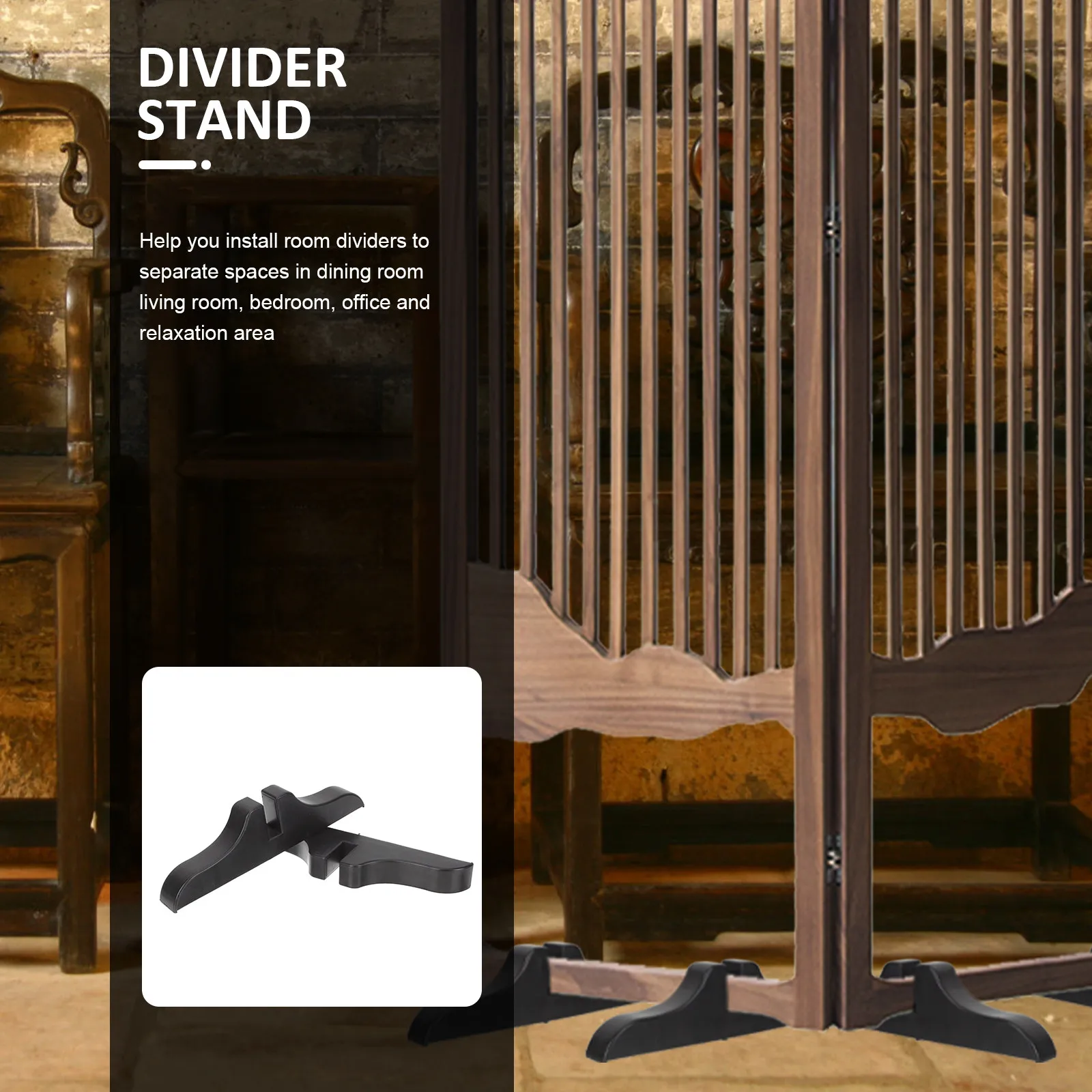 

2 шт. утолщенных кронштейнов-разделителей, прочные, ударопрочные, пластиковые опоры для перегородок, подставки для экранов, для дома, офиса, гостиной