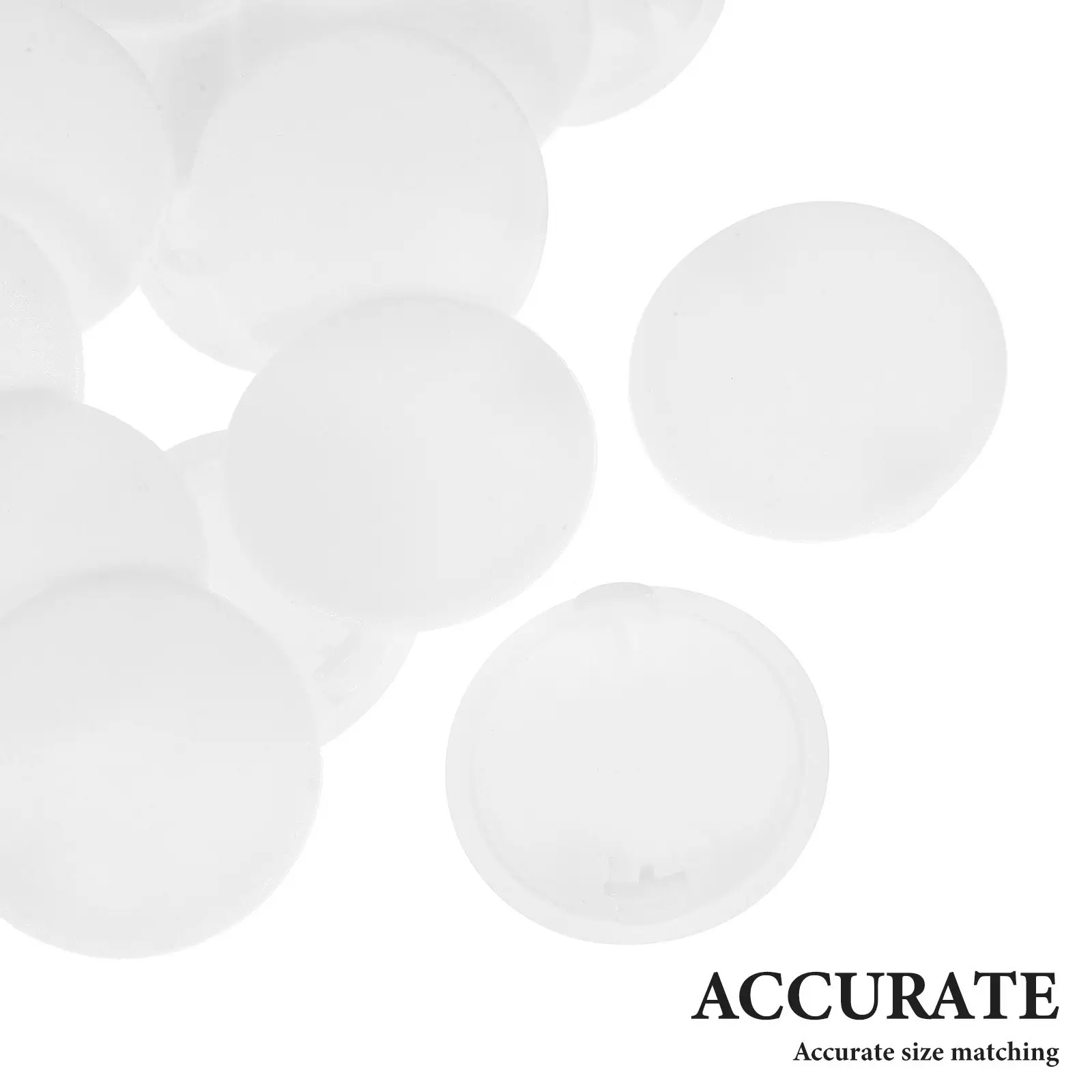 50pcs White Plastic Snap-in Hole Plugs for Cabinet, Furniture, Kitchen & Bathroom Door Frame Screw Holes