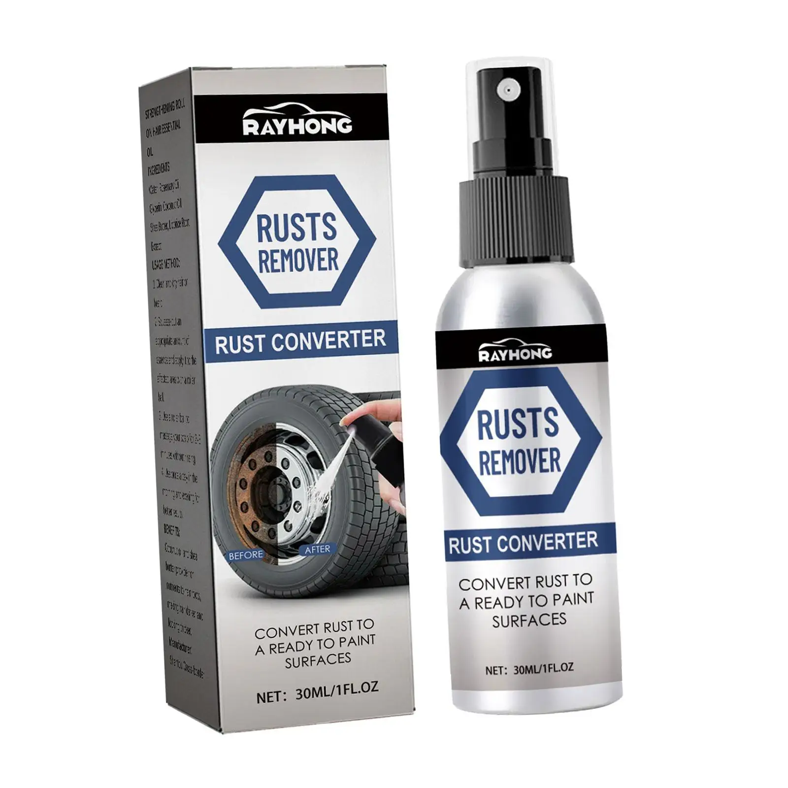 30 ml Rust Converter Spray High Performance Renovation Lubricant Spray for Anti