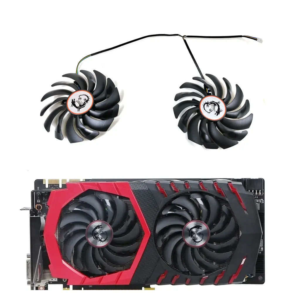 Yeni 95MM MSI 10010s12h DC 12V GTX 1080 1060 1070 soğutma fanı MSI GTX 1060 1070 1080 Ti RX570 için 580 470 480 grafik kartı soğutucu