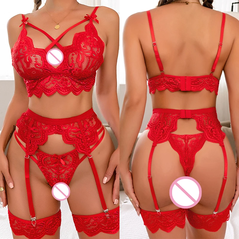 

Сексуальное женское белье, женский бюстгальтер и трусики с подвязками, 3 шт., прозрачные комплекты нижнего белья, сексуальный женский комплект нижнего белья, женские сексуальные костюмы