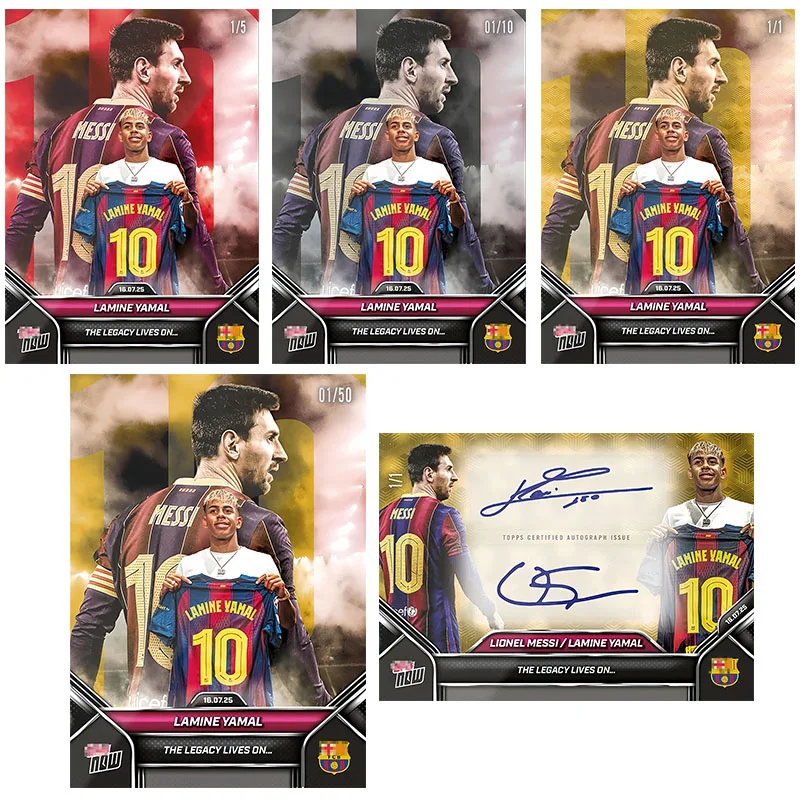 Panini Basketball Star Player Card Lamine Yamal Lionel Messi Biglietto da collezione Fan Regalo di compleanno di Natale Giocattolo per bambini
