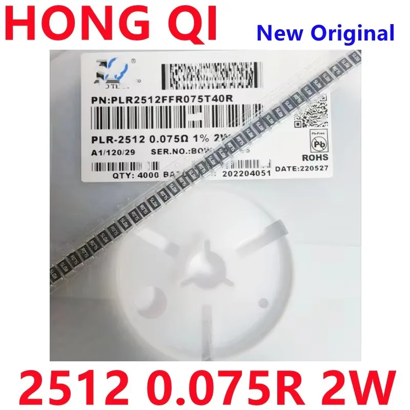 Resistenza In lega da 20 pezzi 2W 2512 0.075R R075 1% nuovo In Stock