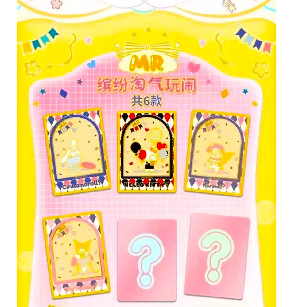 New Sanrio Card  Shining Cartoon My Melody Collectible Game Trading Card Kids Toys Gifts