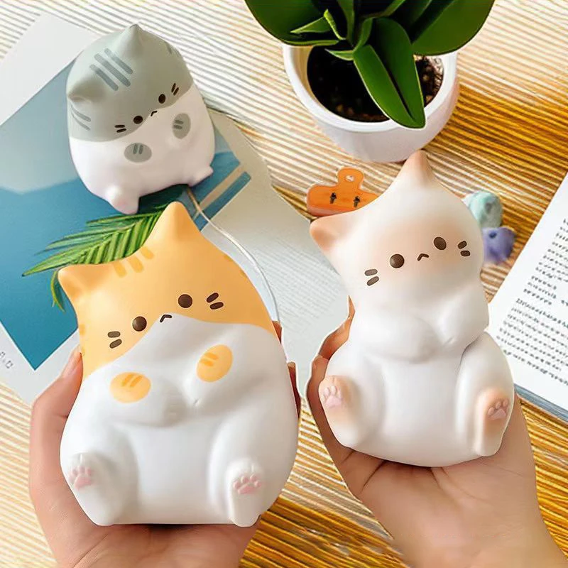 

Cartoon Cocoa Cat Pinch Children's Toys Slow Rebound Decompression Artifact Cute Vent Cure Lucky Cat Desktop Ornaments Gift