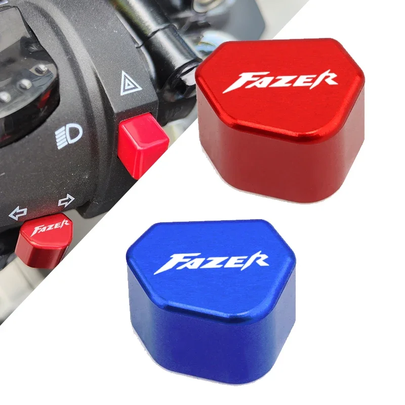 Motorcycle Aluminum Accessories Switch Button Cap For YAMAHA FAZER FZ6 FZ8 FZ25 FS FZS Detachable Turn Signal Keycap