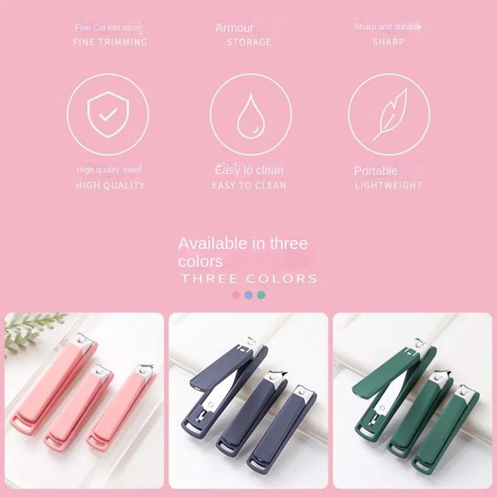 Manicure Cartoon Nail Clipper Pedicure Tools Blue Green Pink Toenail Trimmer ABS Carbon Steel Nail Cutting Pliers Unisex