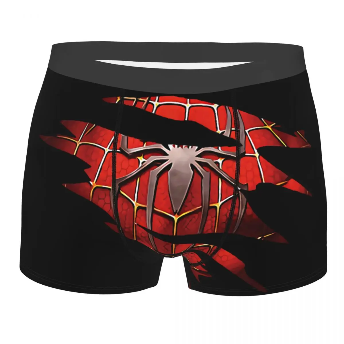 

Superhero Spider Man Cartoon Underwear Men Sexy Printed Customized Boxer Shorts Panties