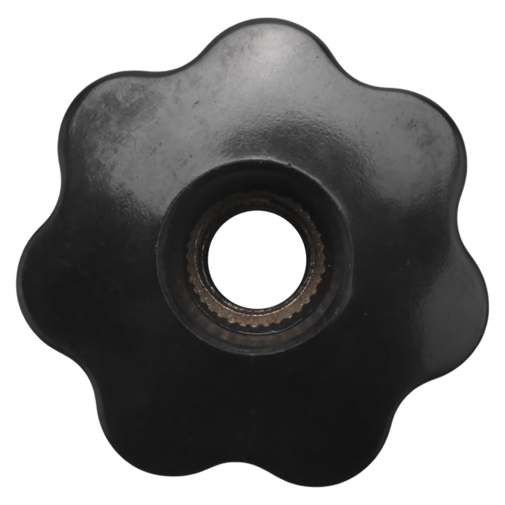 A11I 3 ชิ้น M10 10 มิลลิเมตร Dia ด้ายพลาสติกสีดํา Star Head Clamping Knob Grip