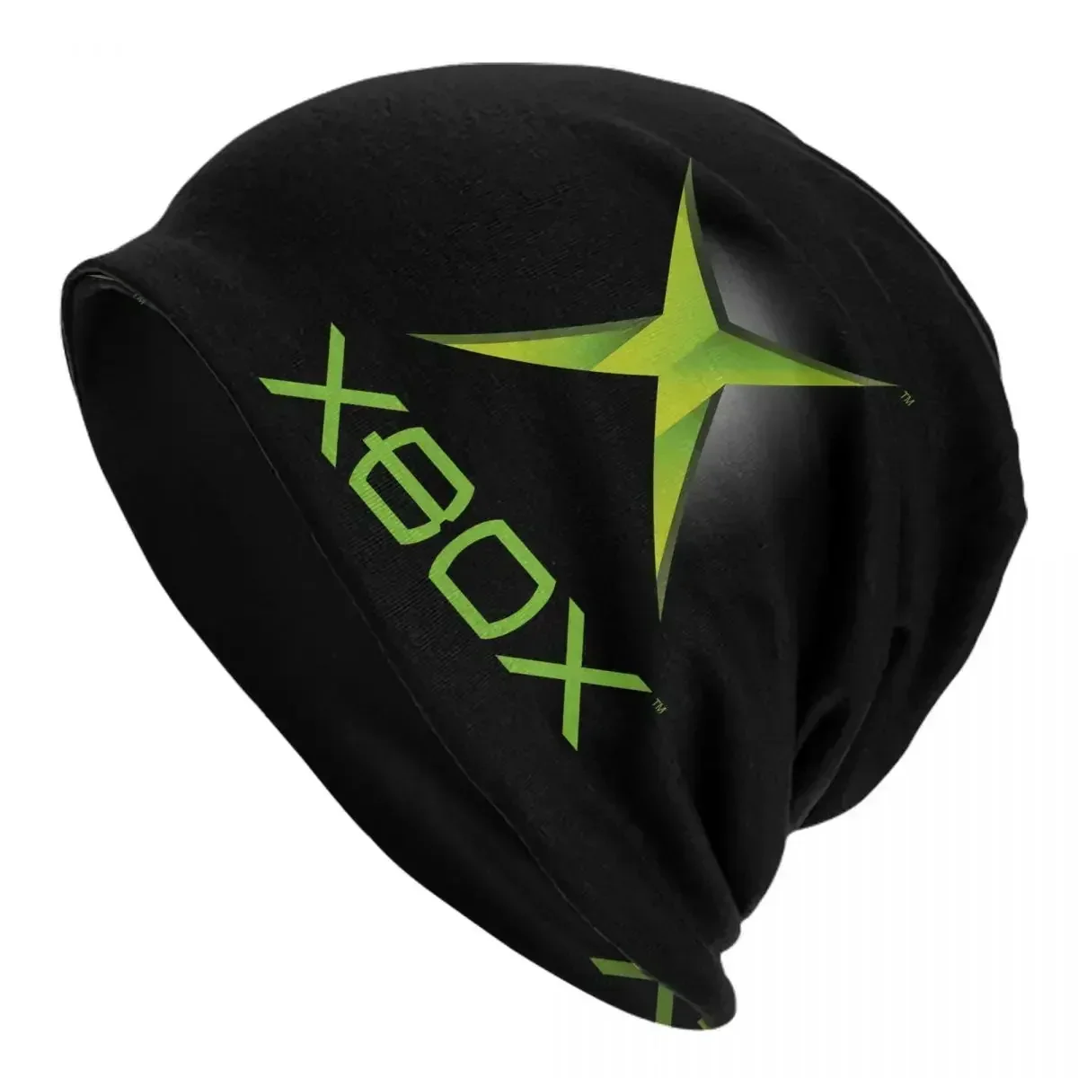 Topi rajut hangat Logo Xbox hijau, topi beanie model Bonnet musim gugur musim dingin, topi luar ruangan untuk pria wanita dan dewasa