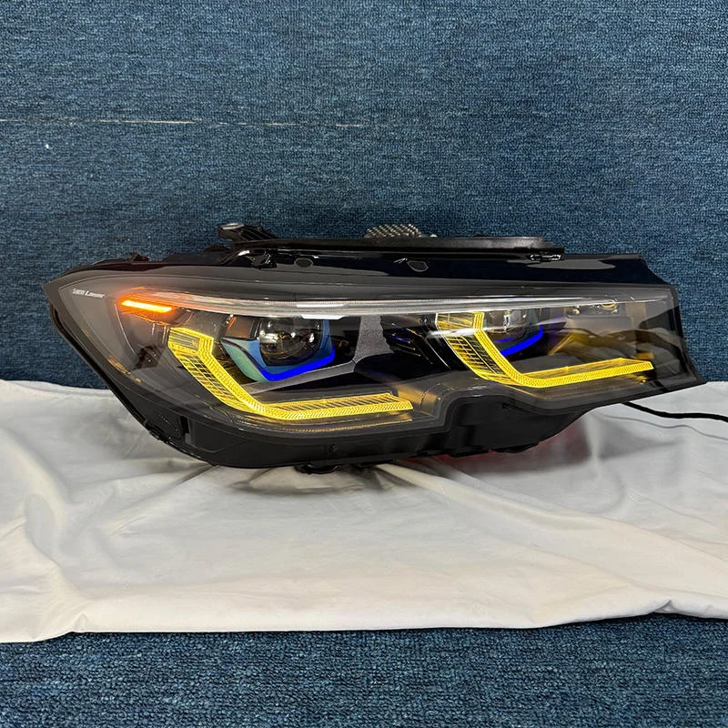 19-22 3 Series G20 G21 G28 RGB LED Headlight 12V DRL High Low Beam Fog Turn Signal Lights APP Control Waterproof Headlamp