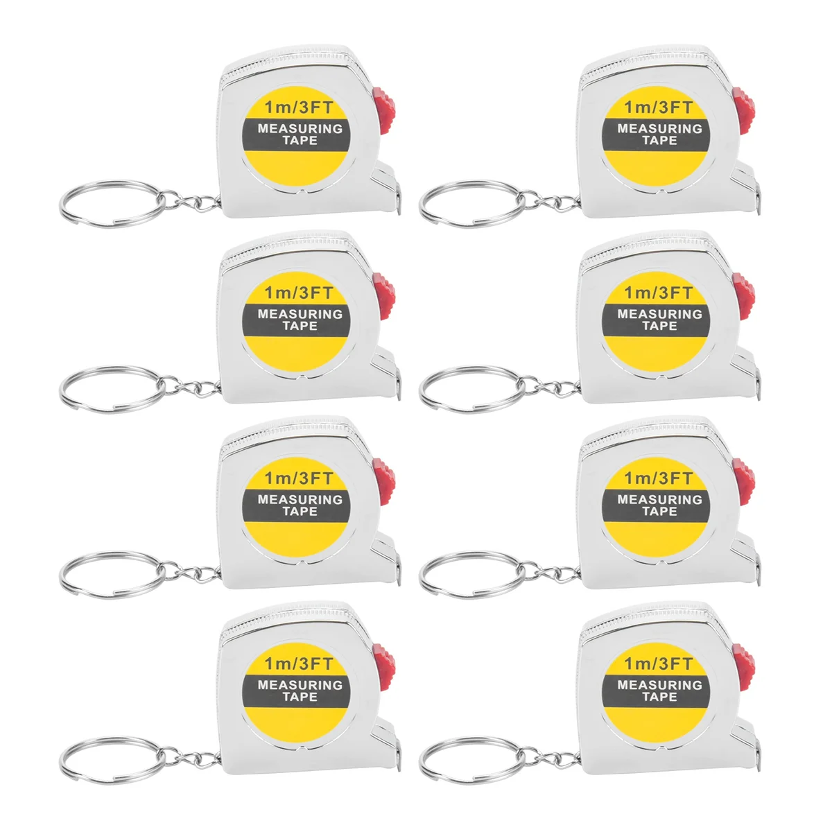 50 Pcs Keychain Tape Measure Tape Measure Functional Pocket Tape Measure Small Tape Measure Retractable for Adult Kids