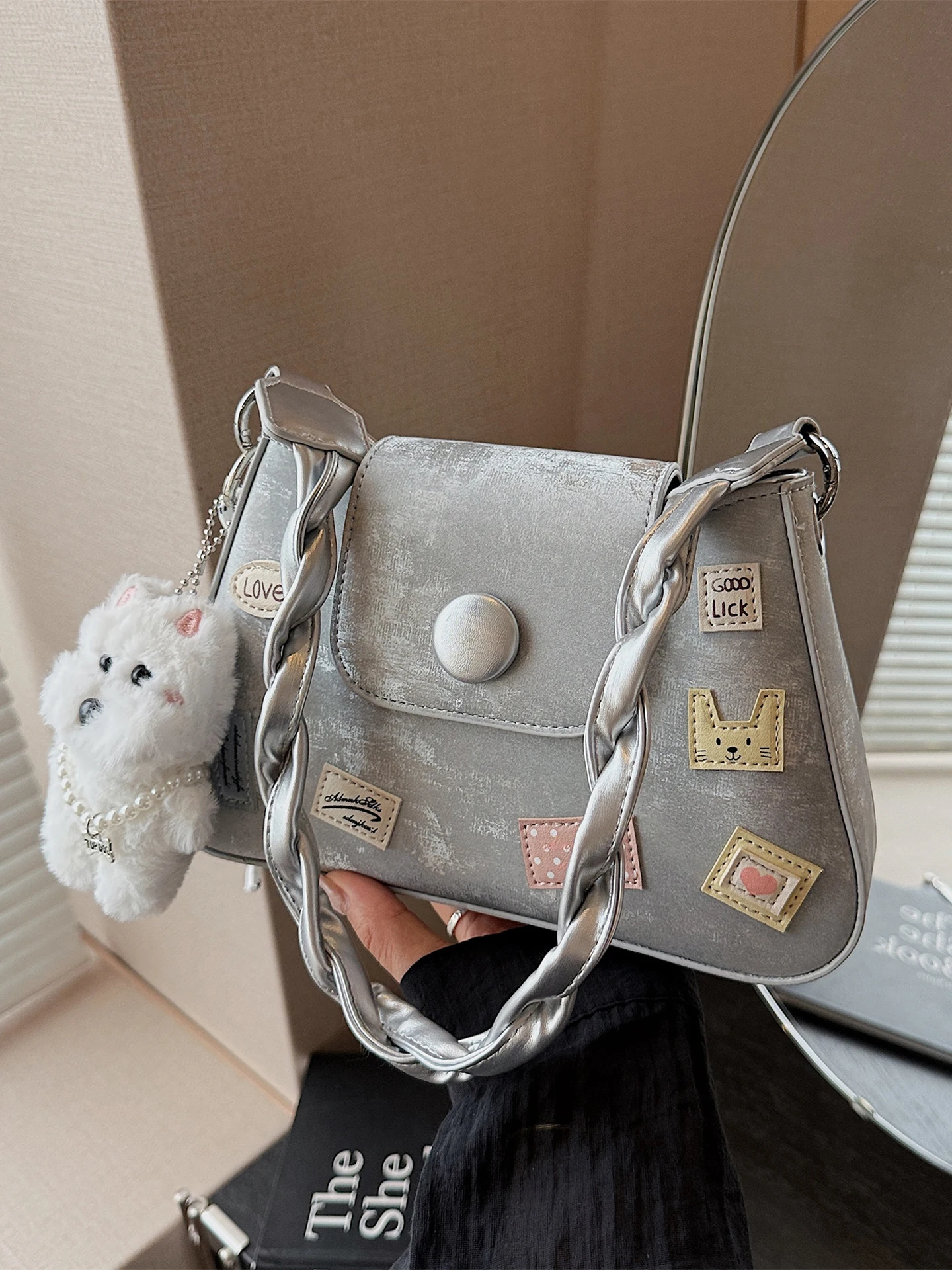 

Fashionable Versatile Women's Shoulder Bag Underarm Handheld Bag Retro Crossbody Bag Elegant Style Casual Simple Style