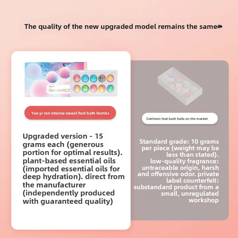 Customized Mugwort Foot Soak Pills Boxed Sweat-Boosting Moisturizing Herbal Foot Soak Balls Long-lasting Fragrance Ginger Foot S
